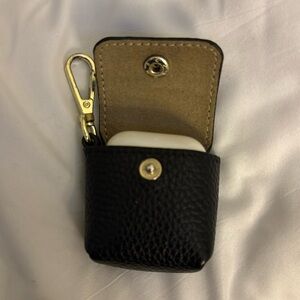 Bandolier brand phone case company black leather AirPod case